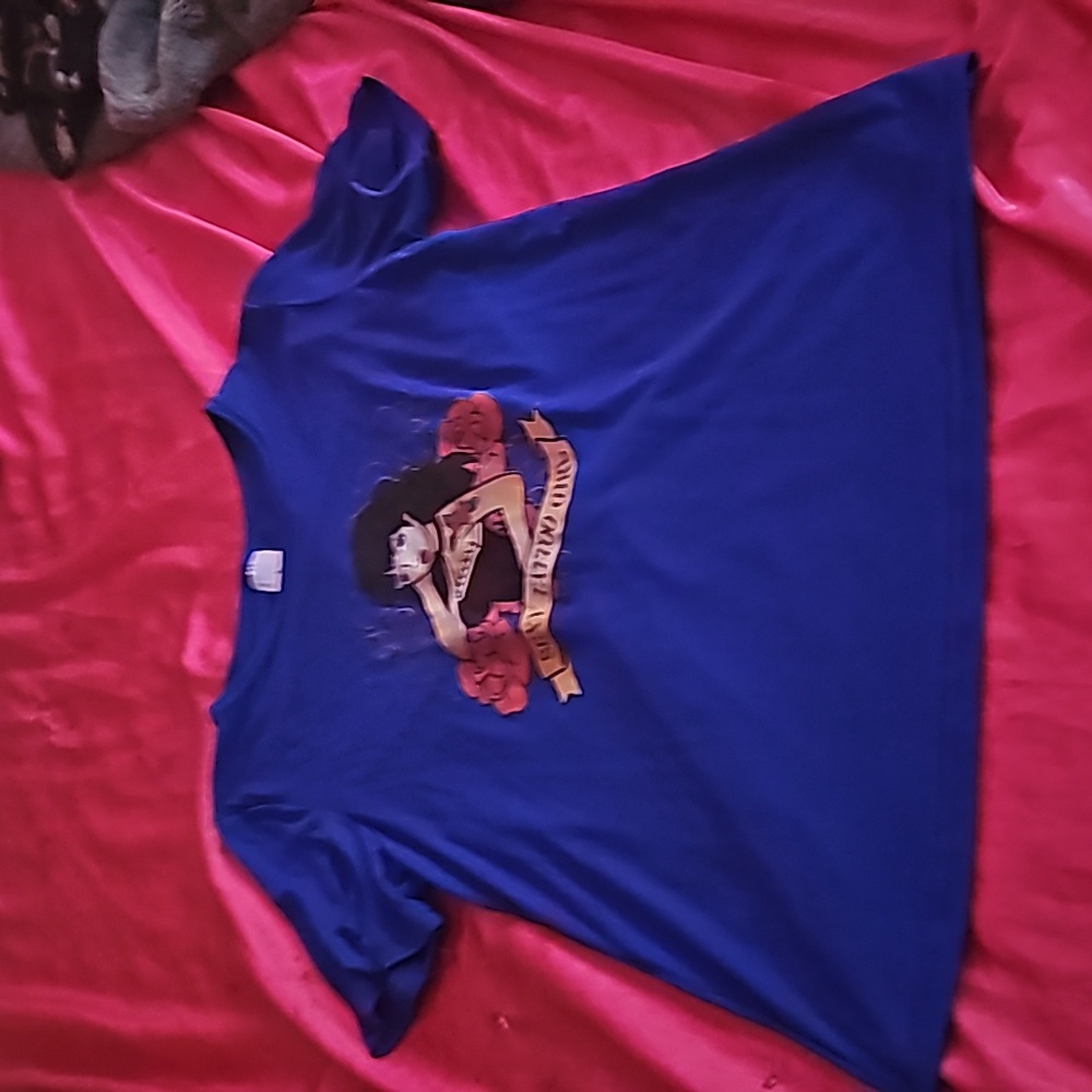 Never worn shirt with cute tattooed PinUP girl on the front.
